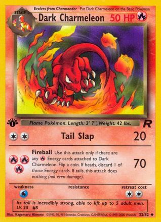 Dark Charmeleon 032 - 1st Edition Team Rocket - Uncommon