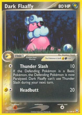 Dark Flaaffy 033 - Reverse Holofoil Team Rocket Returns - Uncommon