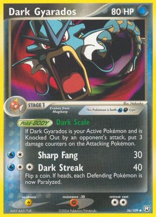 Dark Gyarados 036 Team Rocket Returns - Uncommon