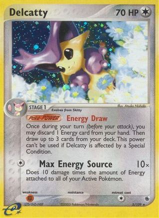 Delcatty 005/109 - Holofoil Ruby and Sapphire - Holo Rare