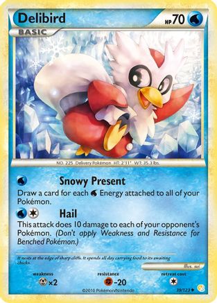Delibird 039 HeartGold SoulSilver - Uncommon