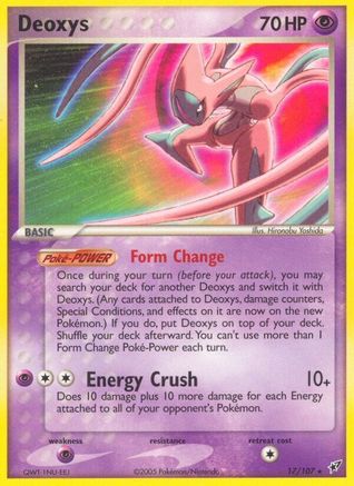 Deoxys (Attack Forme) - Reverse Holofoil Deoxys - Rare
