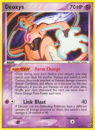 Deoxys (Normal Forme) - Reverse Holofoil Deoxys - Rare