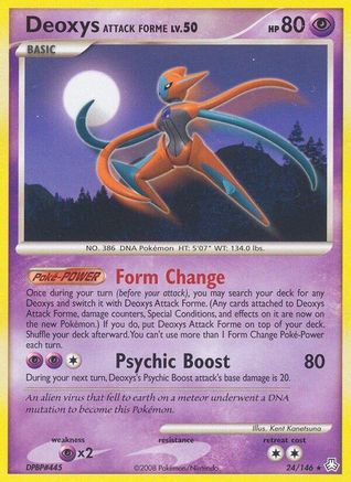 Deoxys Attack Forme - Reverse Holofoil Legends Awakened - Rare