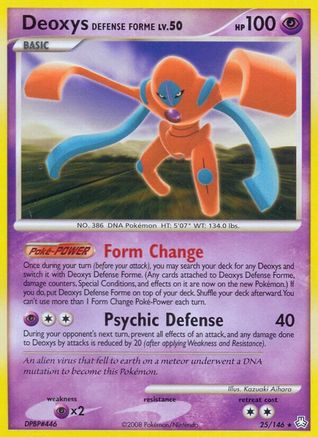 Deoxys Defense Forme Legends Awakened - Rare