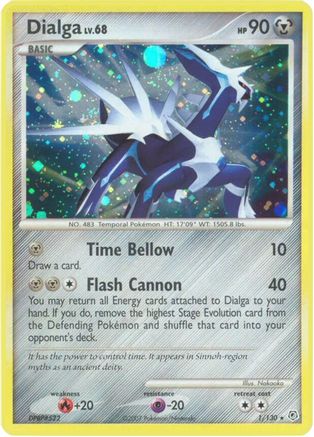 Dialga 001/130 - Reverse Holofoil Diamond and Pearl - Holo Rare