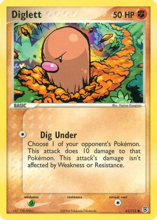 Diglett 061 FireRed & LeafGreen - Common