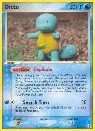 Ditto (Squirtle) 040/113 Delta Species - Uncommon