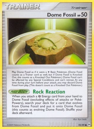 Dome Fossil - Reverse Holofoil Arceus - Common