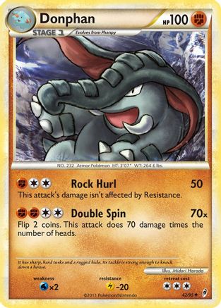 Donphan 042 - Reverse Holofoil Call of Legends - Uncommon
