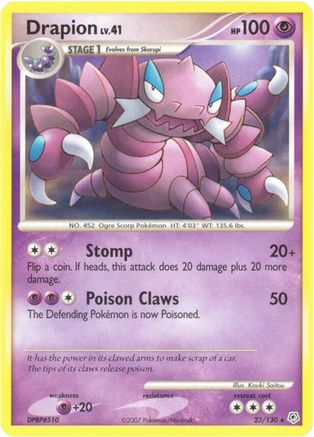 Drapion - Reverse Holofoil Diamond and Pearl - Rare