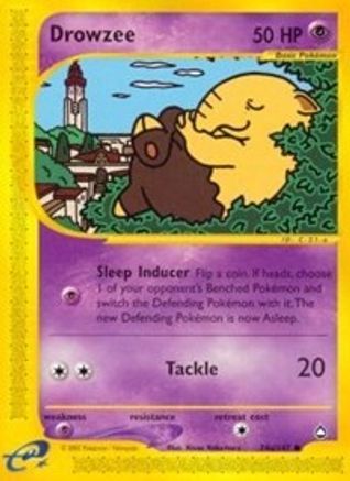 Drowzee (74b) - Reverse Holofoil Aquapolis - Common