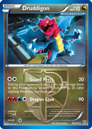 Druddigon (Team Plasma) - Reverse Holofoil Plasma Storm - Rare