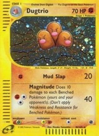 Dugtrio (10) - Reverse Holofoil Expedition - Holo Rare