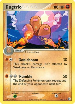Dugtrio/112 - Reverse Holofoil FireRed & LeafGreen - Rare
