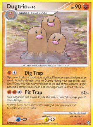 Dugtrio Secret Wonders - Rare