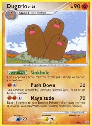 Dugtrio - Reverse Holofoil Platinum - Rare