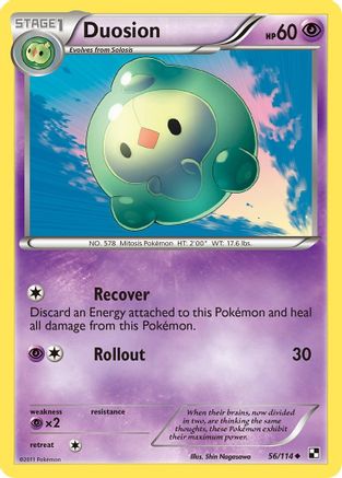 Duosion/114 - Reverse Holofoil Black and White - Uncommon