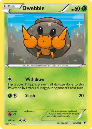 Dwebble - Reverse Holofoil Noble Victories - Common