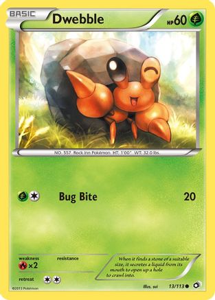 Dwebble - Reverse Holofoil Legendary Treasures - Common