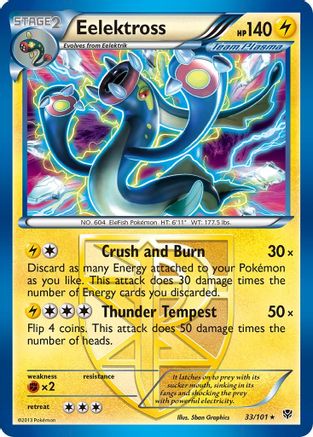 Eelektross (Team Plasma) 033 - Holofoil Plasma Blast - Holo Rare
