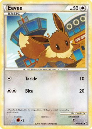 Eevee (47) (47) 047 - Reverse Holofoil Undaunted - Common