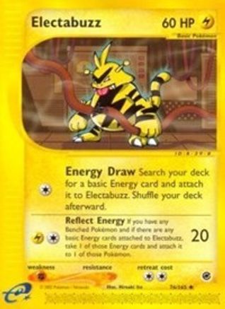 Electabuzz 076 - Reverse Holofoil Expedition - Uncommon