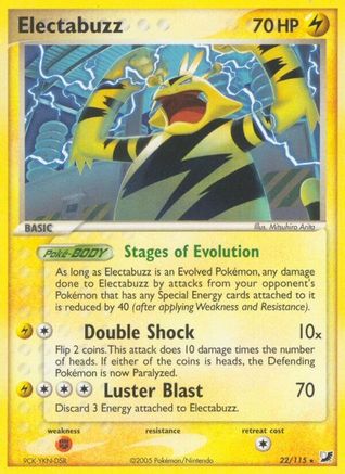 Electabuzz/115 - Reverse Holofoil Unseen Forces - Rare