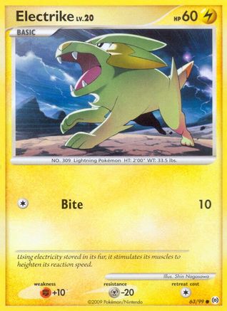 Electrike (63) (63) 063 - Reverse Holofoil Arceus - Common