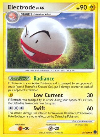 Electrode (36) - Reverse Holofoil Stormfront - Uncommon