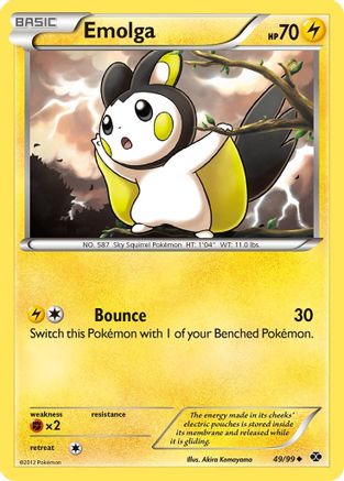 Emolga 049 - Reverse Holofoil Next Destinies - Uncommon