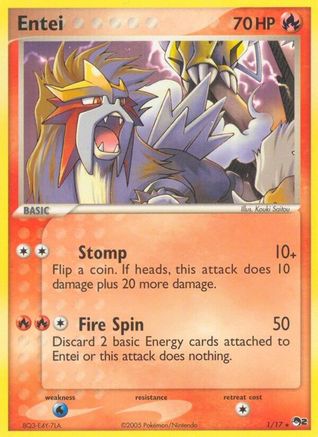Entei POP Series 2 - Rare