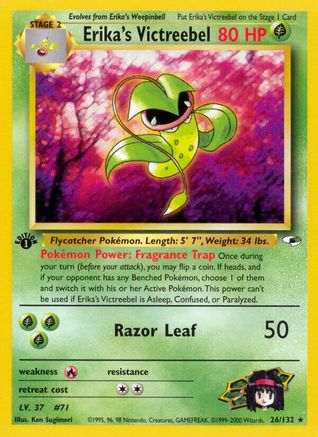 Erika's Victreebel 026 - 1st Edition Gym Heroes - Rare