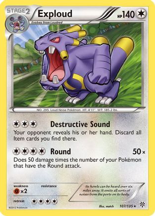 Exploud - Reverse Holofoil Plasma Storm - Rare