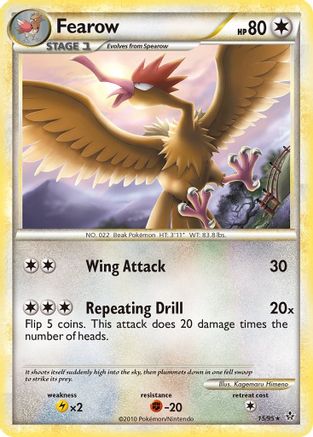 Fearow - Reverse Holofoil Unleashed - Rare