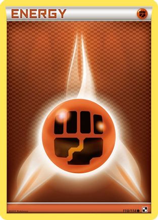 Fighting Energy/114 - Reverse Holofoil Black and White - Common