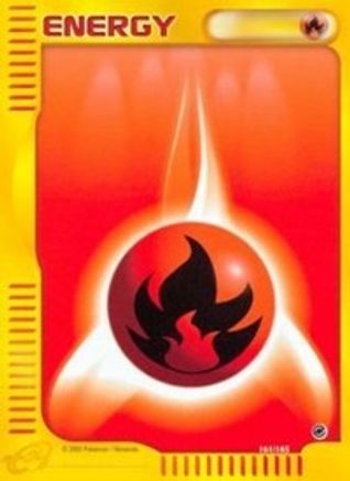 Fire Energy 161 - Reverse Holofoil Expedition - Common
