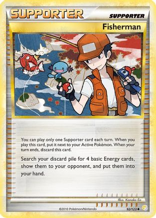 Fisherman 092 HeartGold SoulSilver - Uncommon