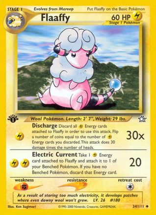 Flaaffy 034 - 1st Edition Neo Genesis - Uncommon