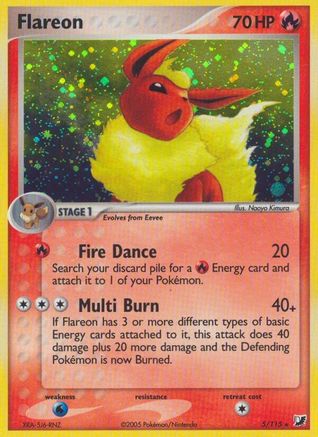Flareon - Holofoil Unseen Forces - Holo Rare
