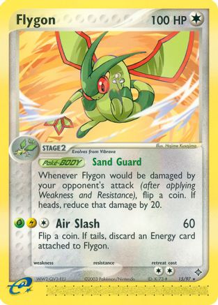 Flygon 015/97 - Reverse Holofoil Dragon - Rare