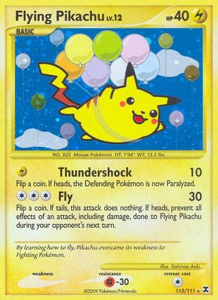 Flying Pikachu - Holofoil Rising Rivals - Secret Rare