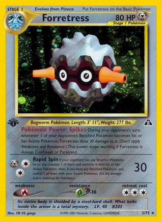 Forretress (2) - 1st Edition Holofoil Neo Discovery - Holo Rare