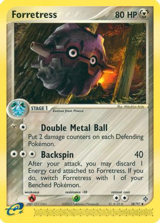 Forretress - Reverse Holofoil Dragon - Uncommon