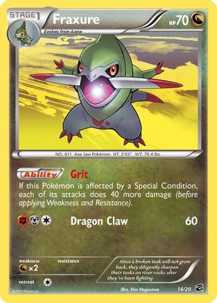 Fraxure (14) - Holofoil Dragon Vault - Holo Rare