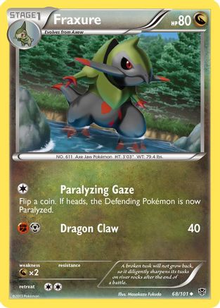 Fraxure - Reverse Holofoil Plasma Blast - Uncommon