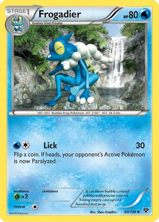 Frogadier - Reverse Holofoil XY Base Set - Uncommon