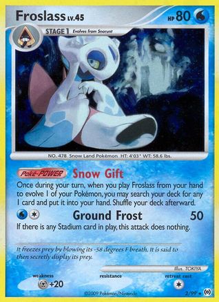 Froslass 002/99 - Holofoil Arceus - Holo Rare