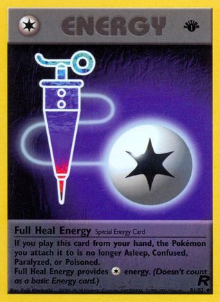 Full Heal Energy 081 - 1st Edition Team Rocket - Uncommon