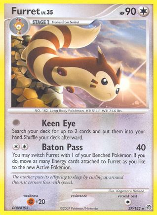 Furret - Reverse Holofoil Secret Wonders - Rare